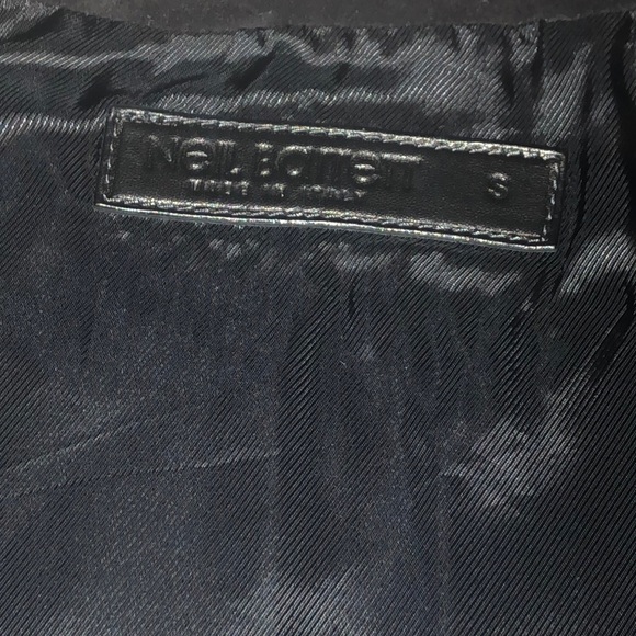 Neil Barrett Zip Suede Leather Shearling Jacket S - Picture 7 of 8